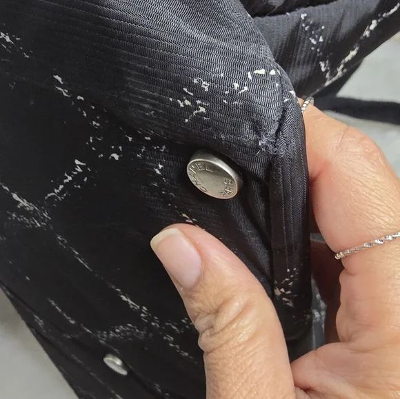 Chanel Authentic Women's Luxury Bag Travel Line Tote Printed Black Nylo… - Picture 10 of 16